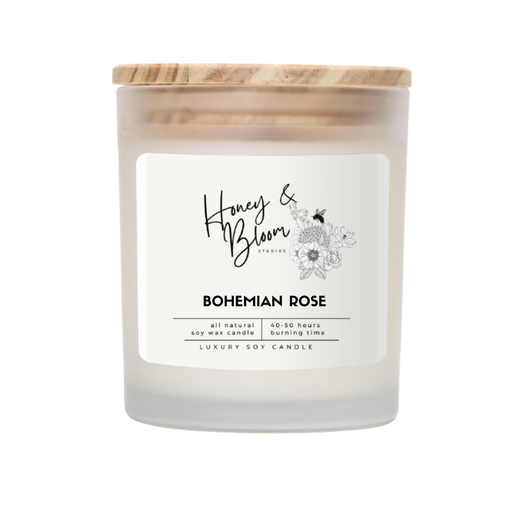 Honey & Bloom Spring Love Frosted Candle Collection