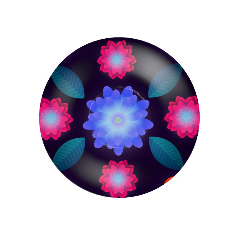 Fucshia Blossom Cup and Saucer- Set of 2